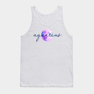 Aquarius Moon Quote Tank Top